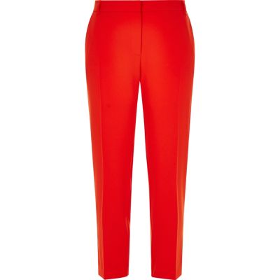 Red cigarette pants